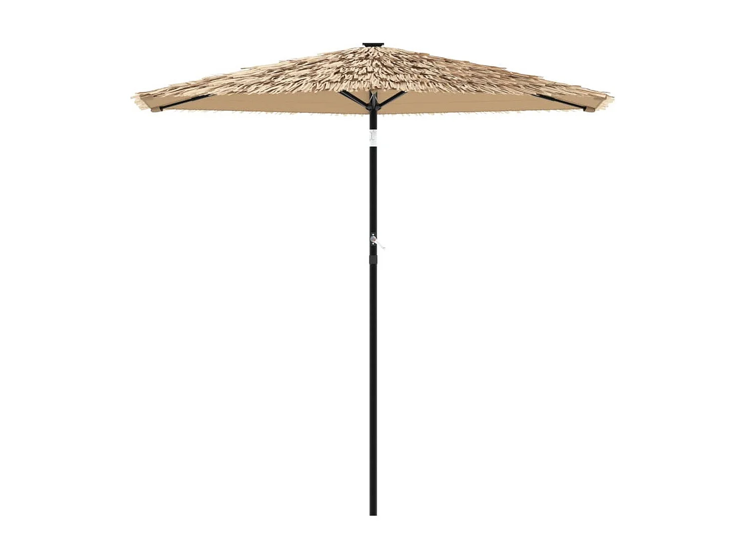 Parasol de jardin-Parasol d'extérieur avec mât en acier marron 268x268x226 cm