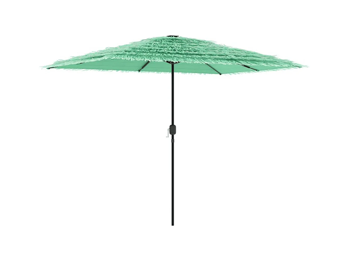 Parasol de jardin-Parasol d'extérieur avec mât en acier vert 300x200x250 cm