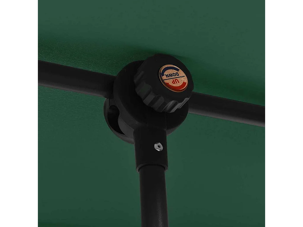 Parasol de jardin-Parasol d'extérieur avec mât en aluminium 2x1,5 m Vert