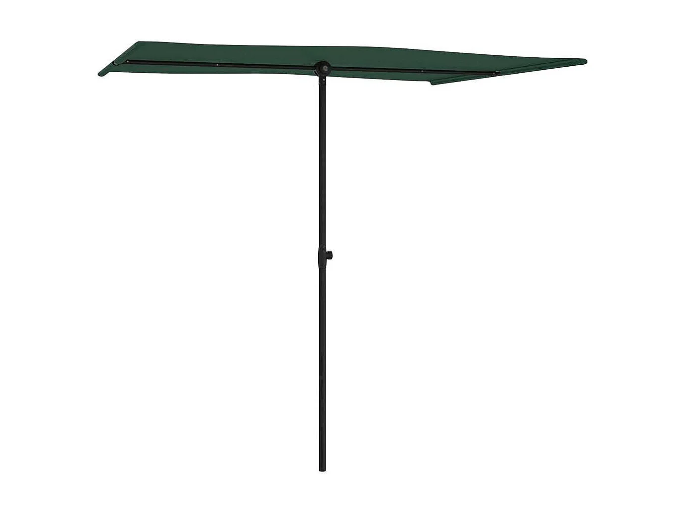 Parasol de jardin-Parasol d'extérieur avec mât en aluminium 2x1,5 m Vert