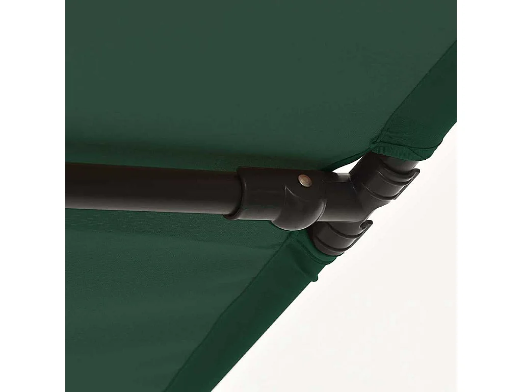 Parasol de jardin-Parasol d'extérieur avec mât en aluminium 2x1,5 m Vert