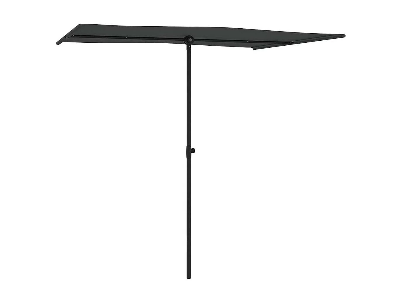 Parasol de jardin-Parasol d'extérieur avec mât en aluminium 2x1,5 m Anthracite