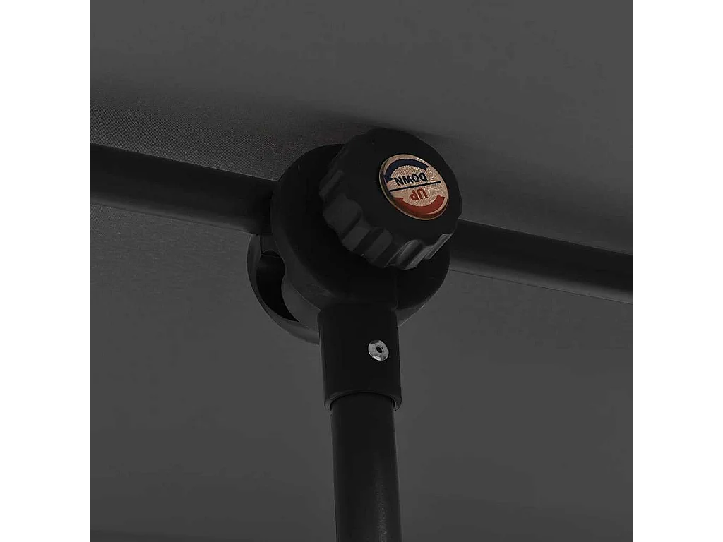 Parasol de jardin-Parasol d'extérieur avec mât en aluminium 2x1,5 m Anthracite