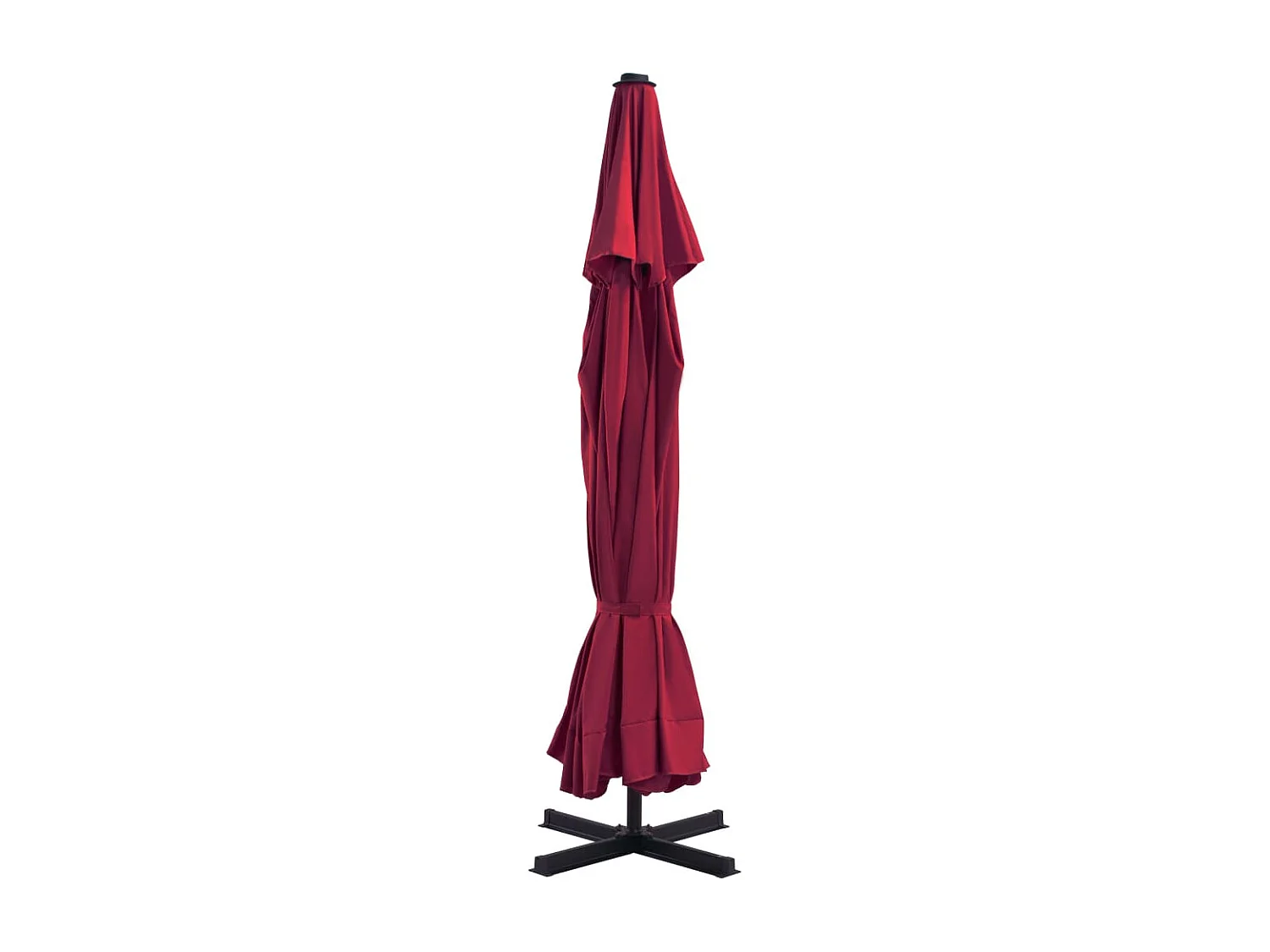 Parasol de jardin-Parasol d'extérieur avec base portable rouge