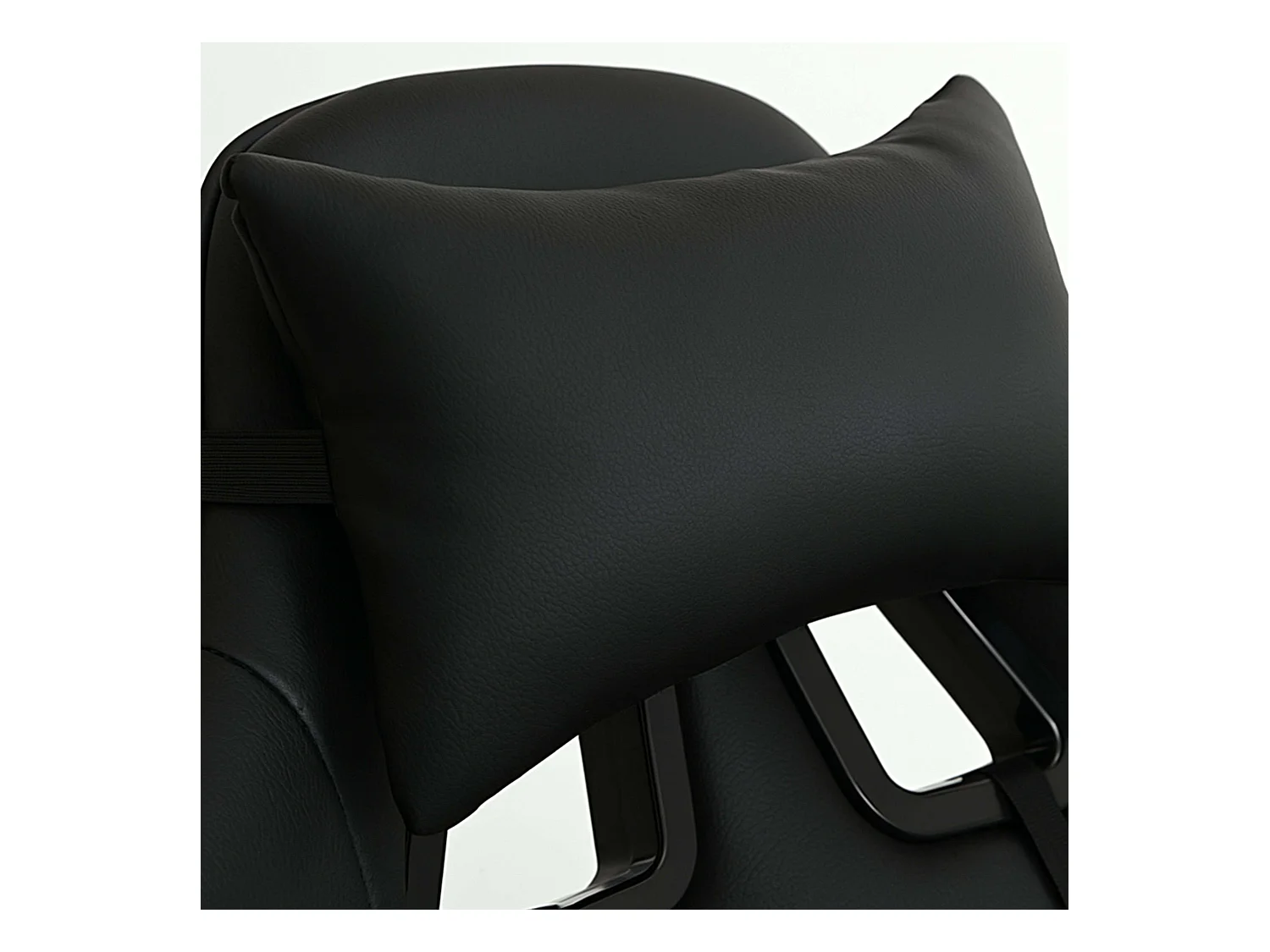 Chaise de jeu Estancia Koe noire avec coussin lombaire 66x122x66 cm