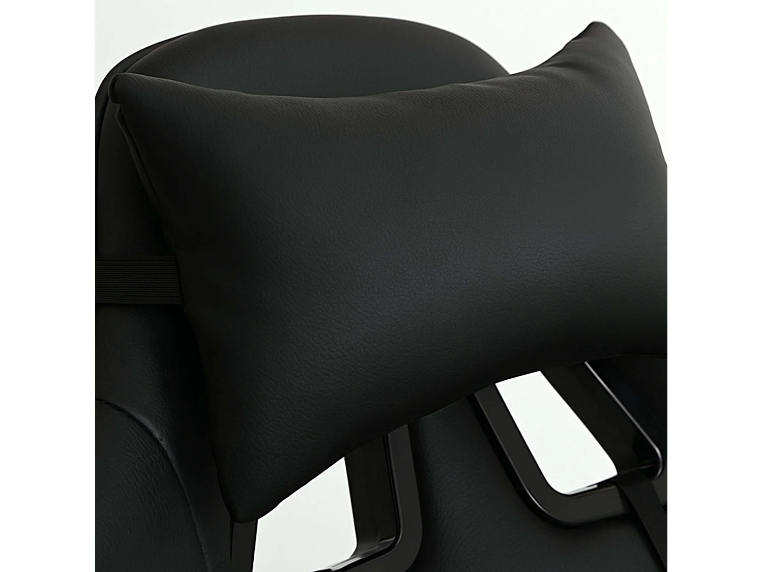 Cadeira gamer Estancia Koe preta com almofada lombar 66x122x66 cm