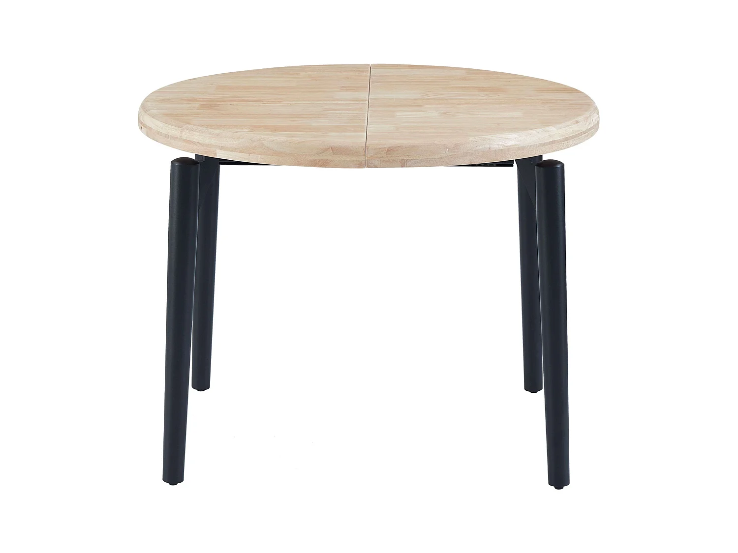 Table à manger extensible Napi Chêne nordique/Noir 100/140/180 x 100 x 76 cm