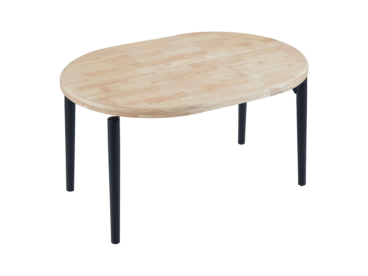 Table à manger extensible Napi Chêne nordique/Noir 100/140/180 x 100 x 76 cm