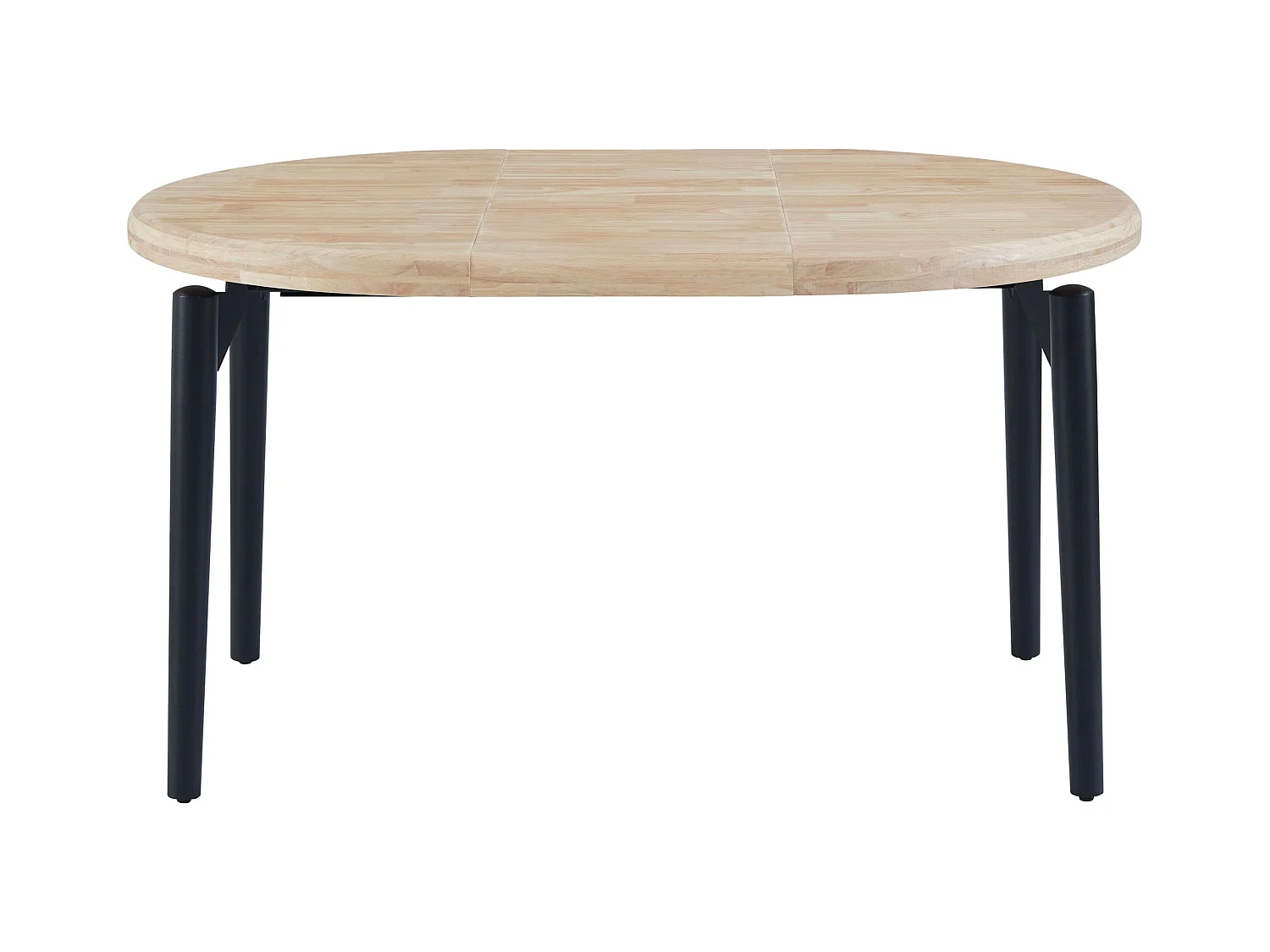 Table à manger extensible Napi Chêne nordique/Noir 100/140/180 x 100 x 76 cm