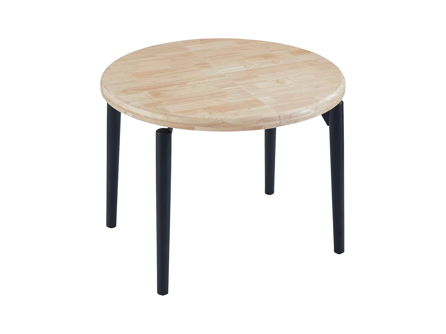 Mesa de Jantar Extensível Napi Carvalho Nórdico/Preto 100/140/180x100x76 cm