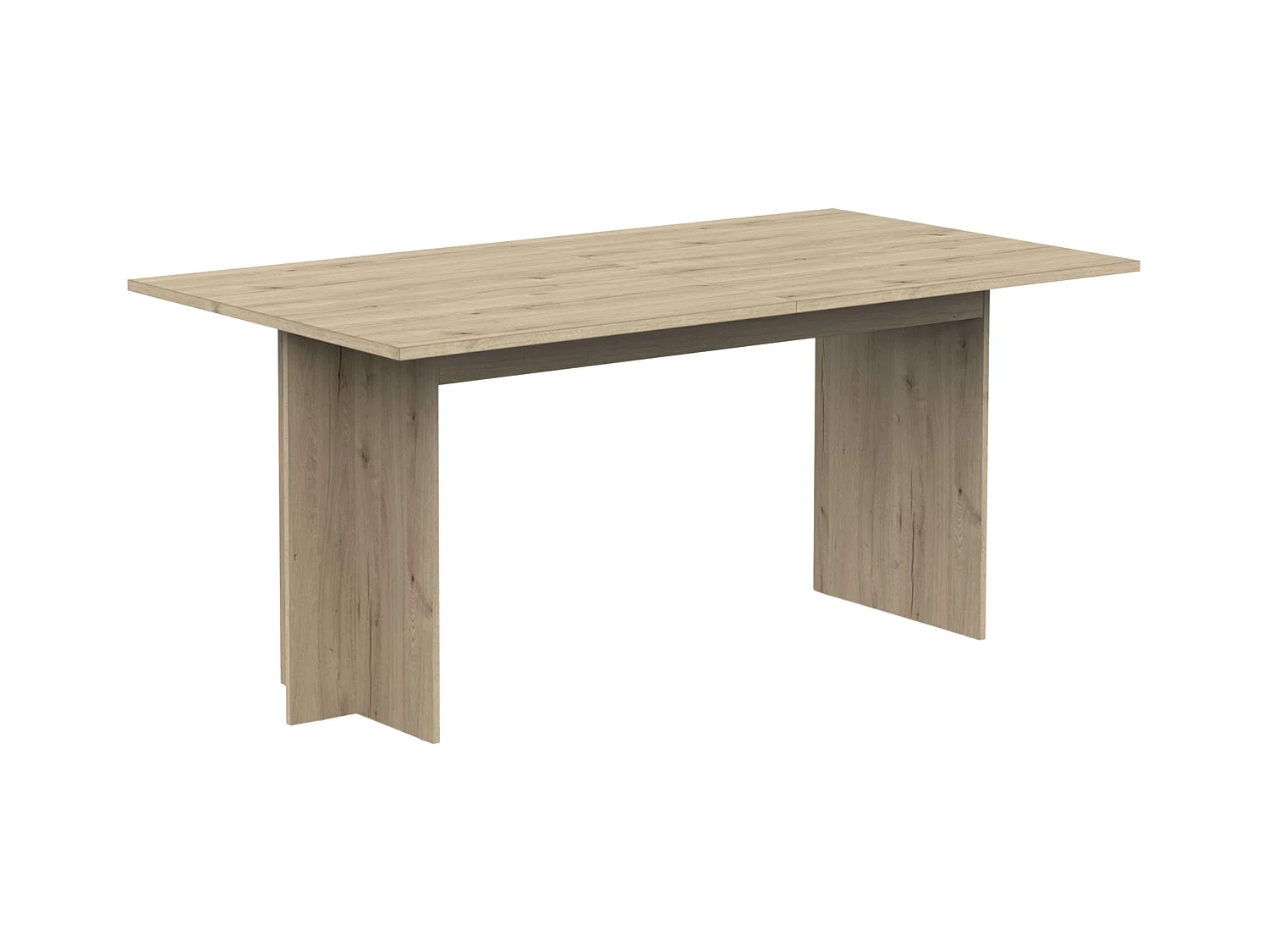 Mesa extensible comedor roble melamina 165,6x73,7x90 cm Lead