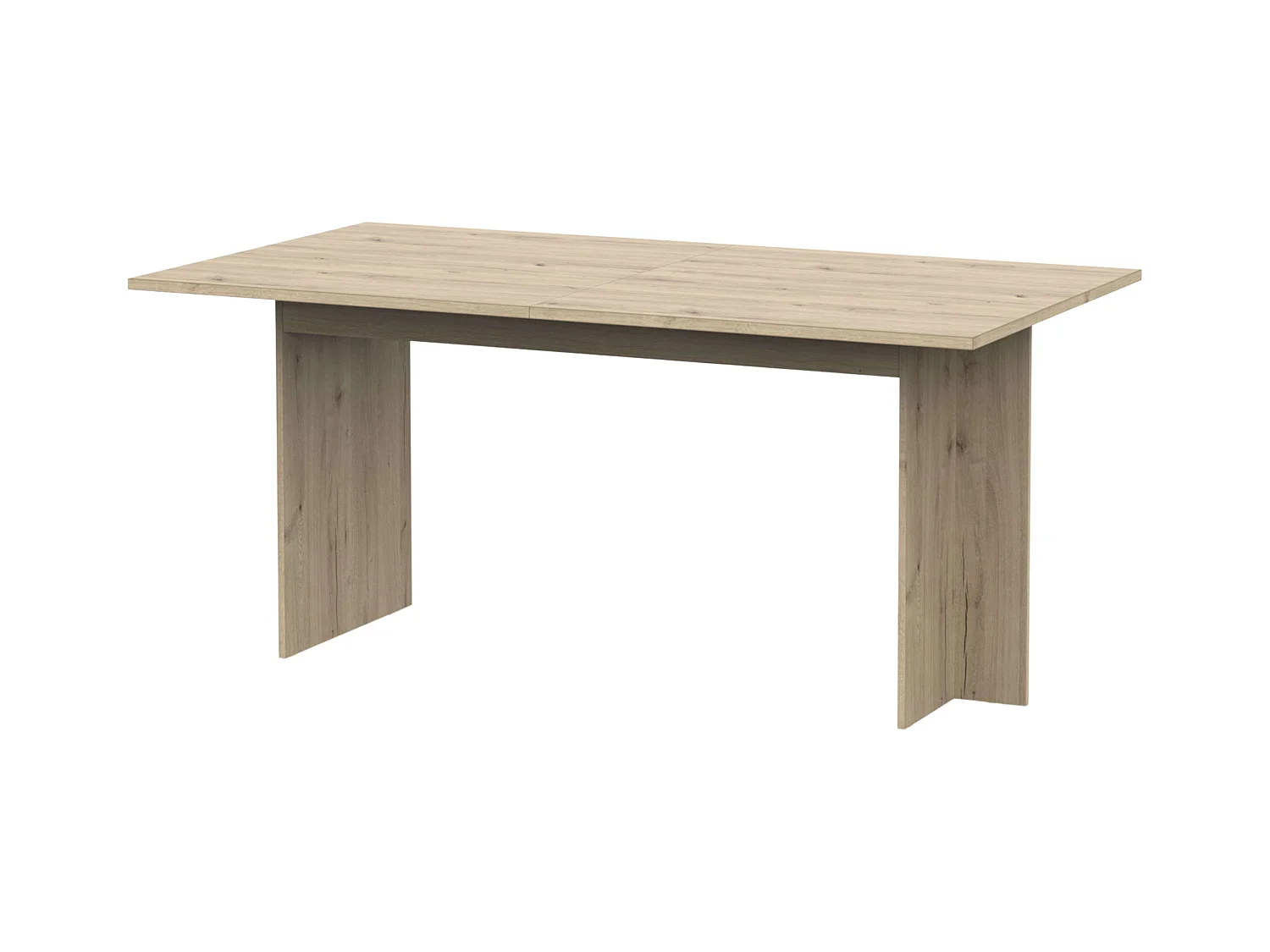 Mesa extensible comedor roble melamina 165,6x73,7x90 cm Lead