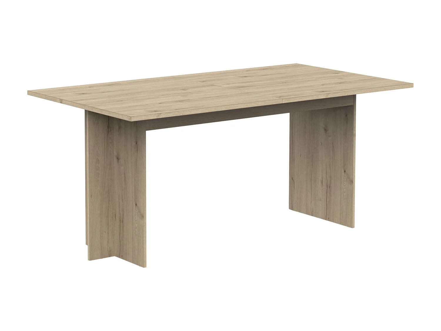 Mesa extensible comedor roble melamina 165,6x73,7x90 cm Lead