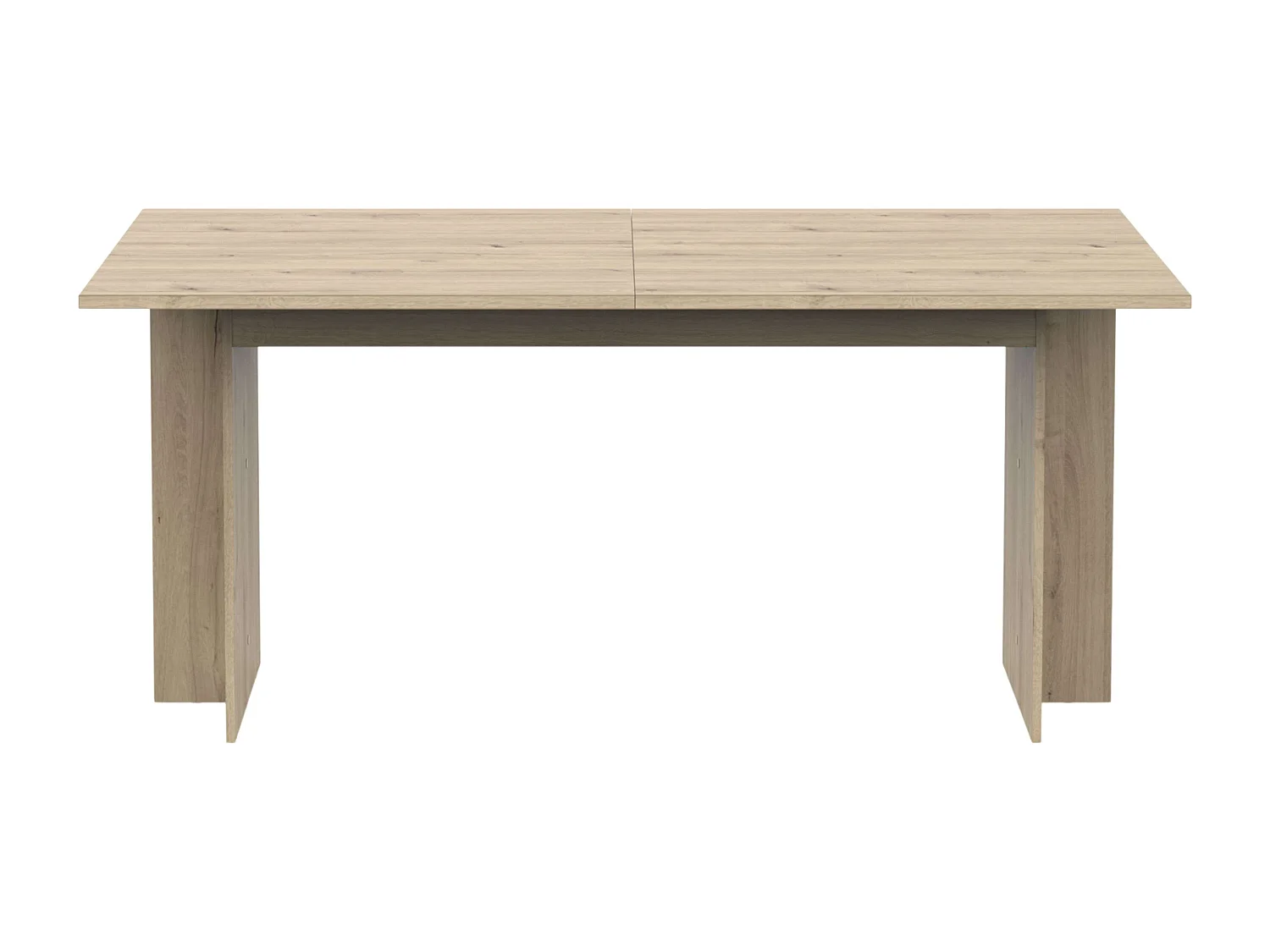 Mesa extensible comedor roble melamina 165,6x73,7x90 cm Lead