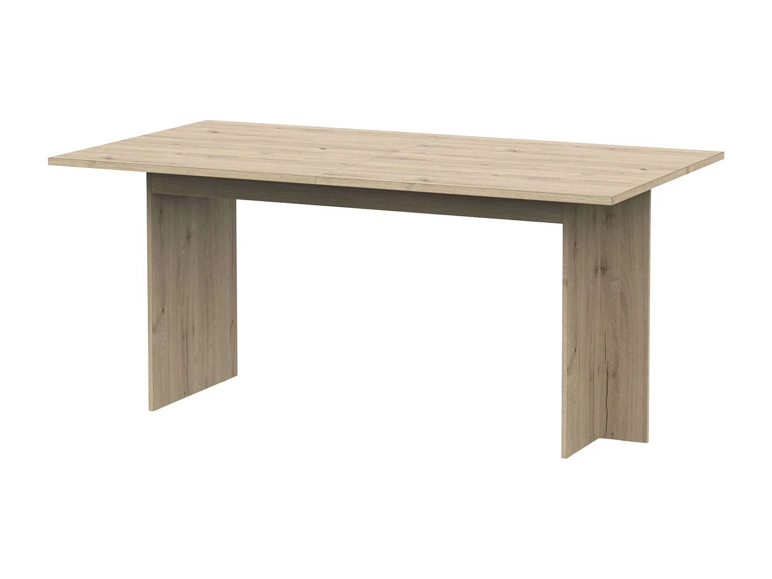 Mesa extensible comedor roble melamina 165,6x73,7x90 cm Lead