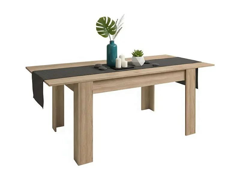 Mesa Extensible Basic Naturale 141x77x91 cm Comedor Moderno