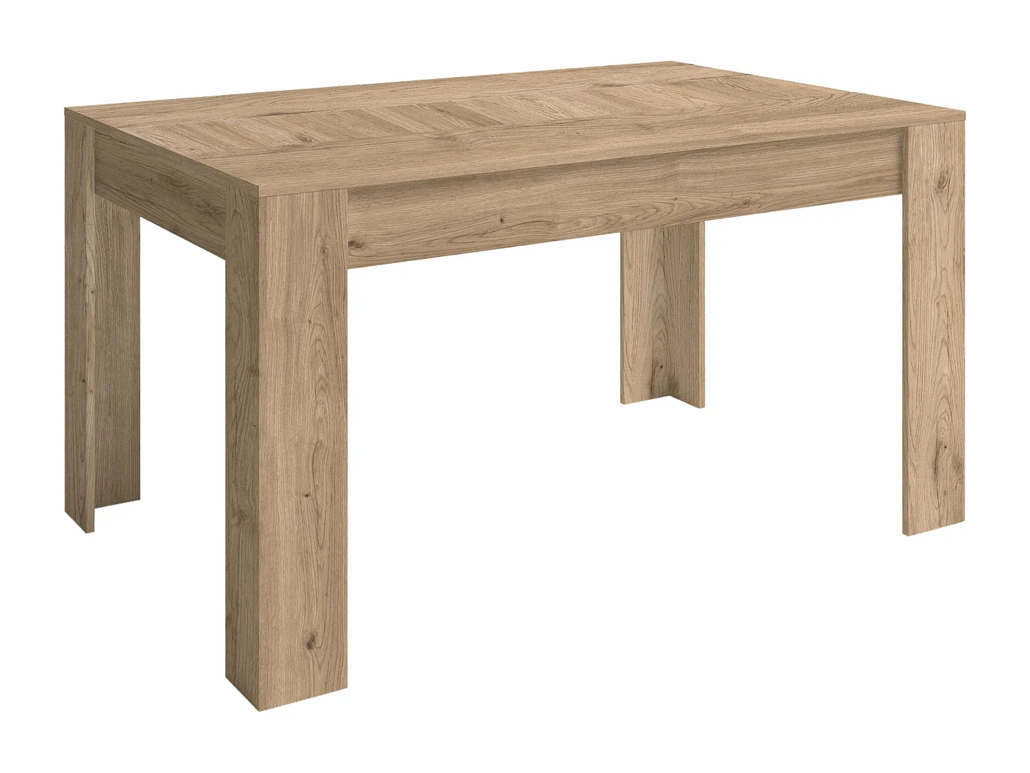 Mesa Extensible Basic Naturale 141x77x91 cm Comedor Moderno