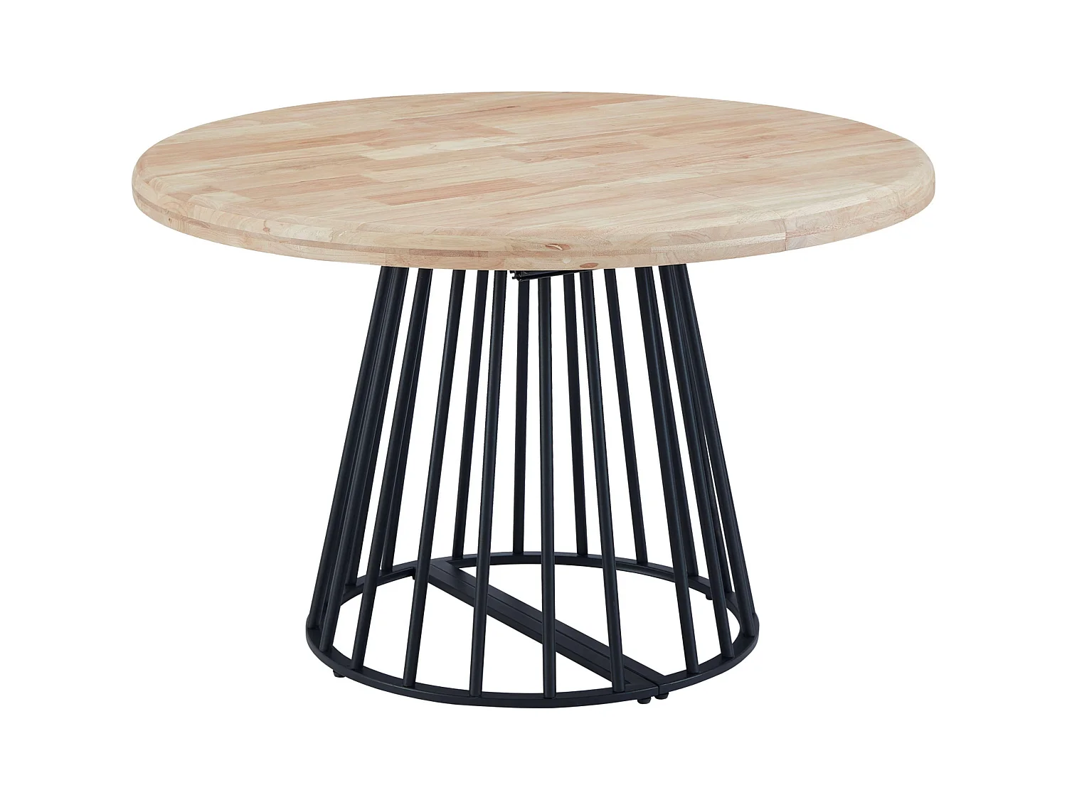 Mesa Redonda Extensible Cali Comedor Industrial Roble Nordish 120/200x120 cm