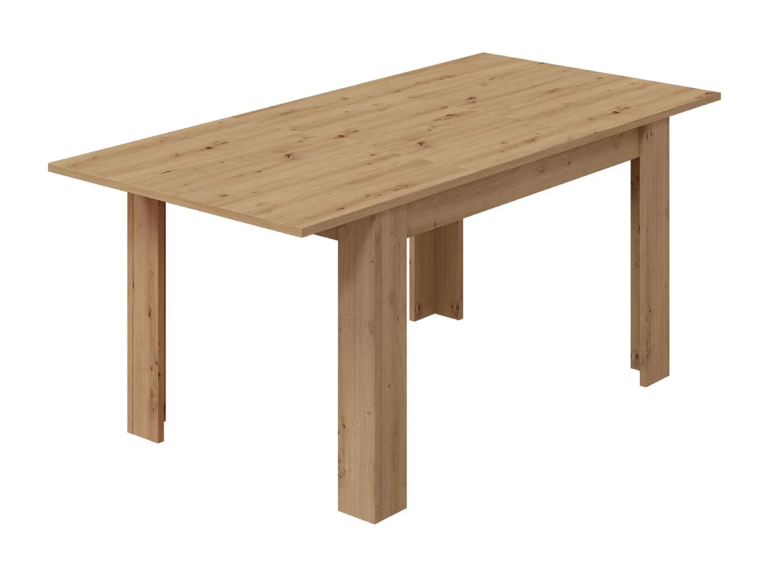 Mesa Extensible Salón Comedor Kendra Roble Nodi 140-190x90x78 cm