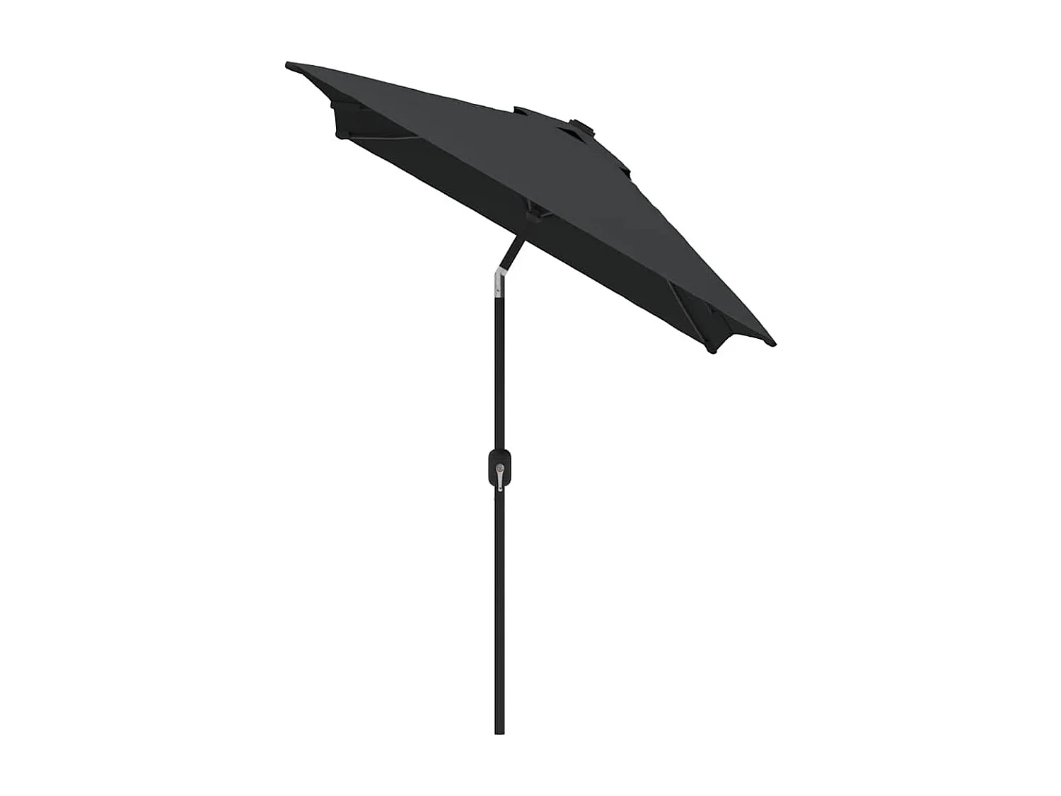 Parasol d'extérieur | Parasol de jardin avec mât en métal 300x200 cm anthracite