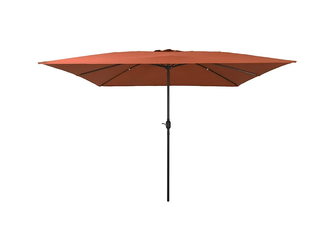 Parasol de jardin-Parasol d'extérieur Rouge et Noir 295 x 295 x 245 cm