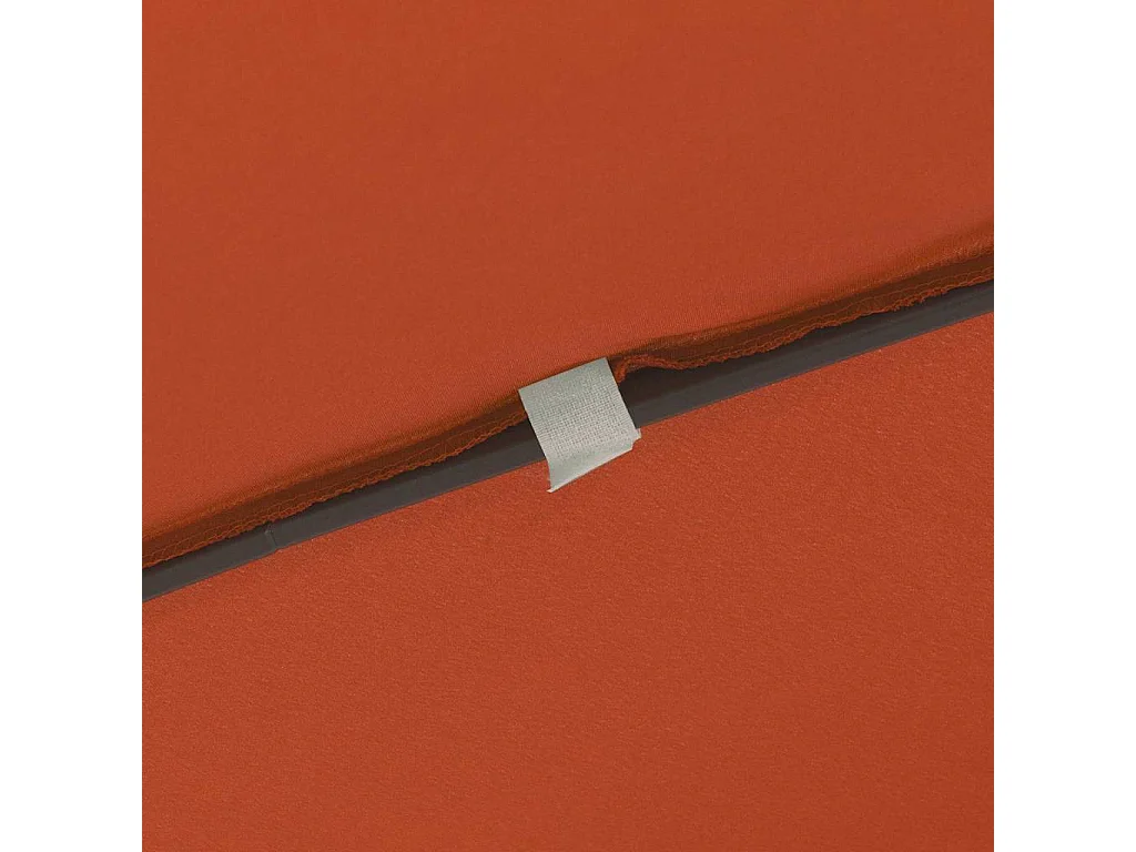 Parasol de jardin-Parasol d'extérieur Rouge et Noir 295 x 295 x 245 cm