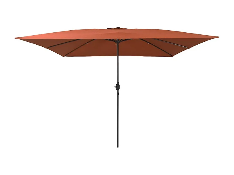 Parasol de jardin-Parasol d'extérieur Rouge et Noir 295 x 295 x 245 cm