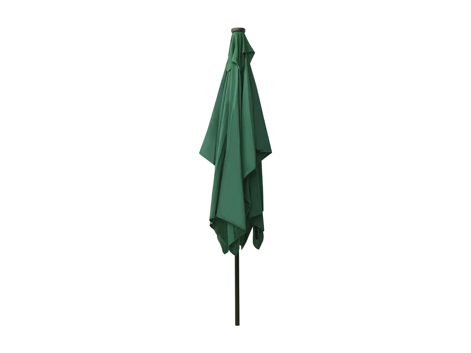 Parasol de jardin-Parasol d'extérieur avec LED et mât en acier Vert 2x3 m