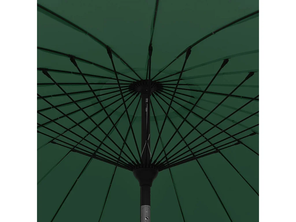 Parasol d'extérieur | Parasol de jardin avec mât en aluminium 270 cm Vert