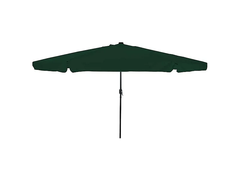 Parasol de jardin-Parasol d'extérieur Vert et Noir 395 x 395 x 245 cm