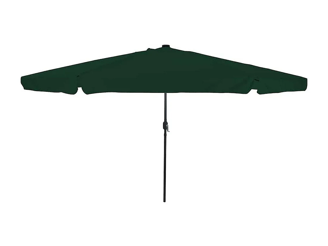 Parasol de jardin-Parasol d'extérieur Vert et Noir 395 x 395 x 245 cm