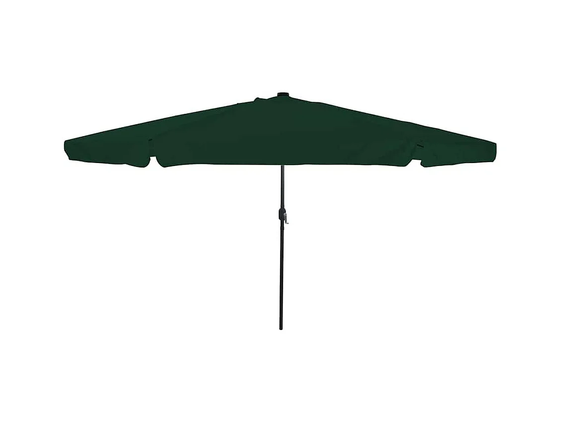 Parasol de jardin-Parasol d'extérieur Vert et Noir 395 x 395 x 245 cm