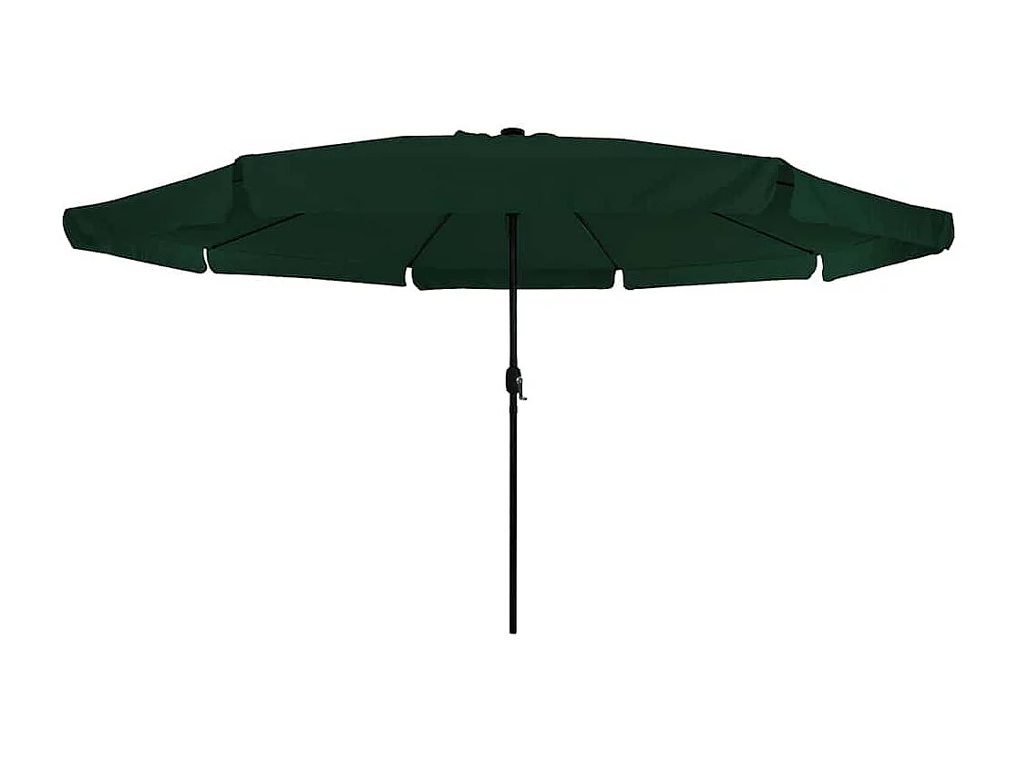 Parasol de jardin-Parasol d'extérieur Vert et Noir 395 x 395 x 245 cm