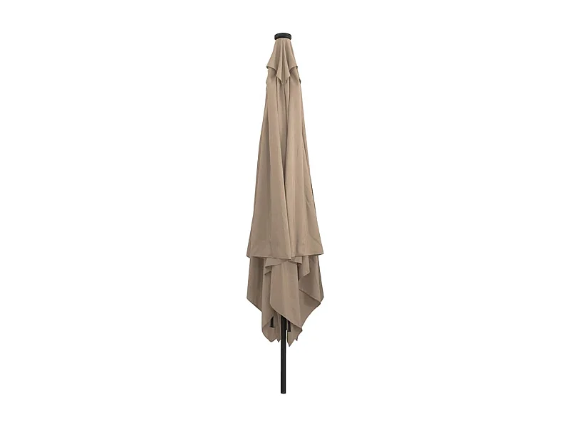 Parasol de jardin-Parasol d'extérieur Taupe et Noir 295 x 295 x 245 cm