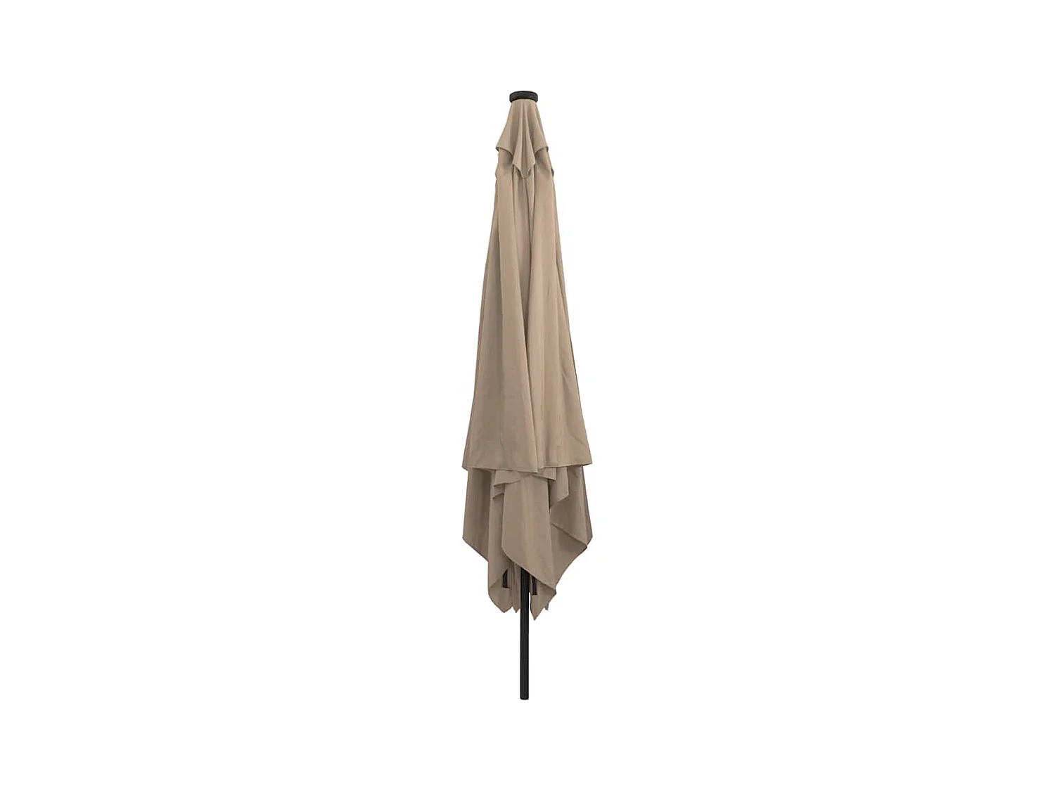 Parasol de jardin-Parasol d'extérieur Taupe et Noir 295 x 295 x 245 cm