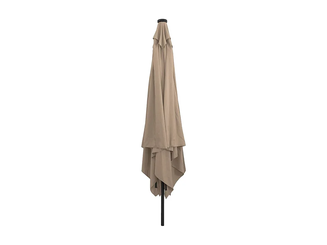 Parasol de jardin-Parasol d'extérieur Taupe et Noir 295 x 295 x 245 cm