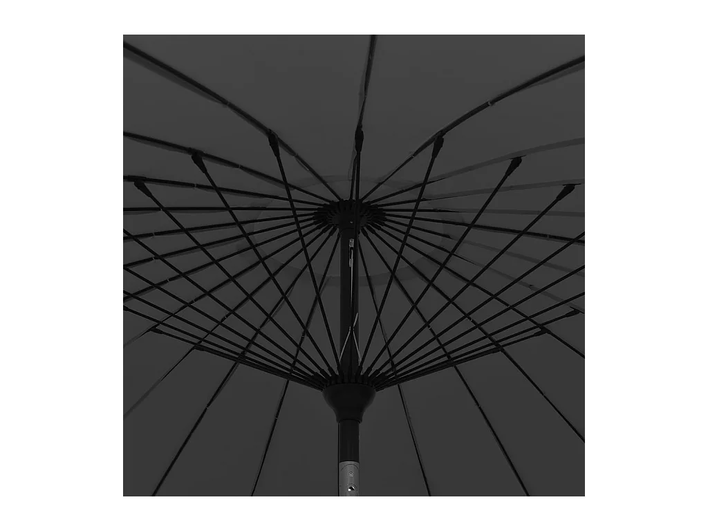 Parasol d'extérieur | Parasol de jardin avec mât en aluminium 270 cm Anthracite