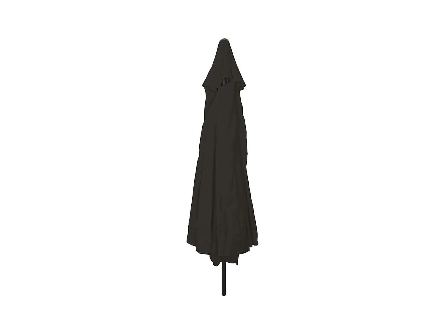 Parasol de jardin-Parasol d'extérieur Noir 395 x 395 x 245 cm Polyester et Acier