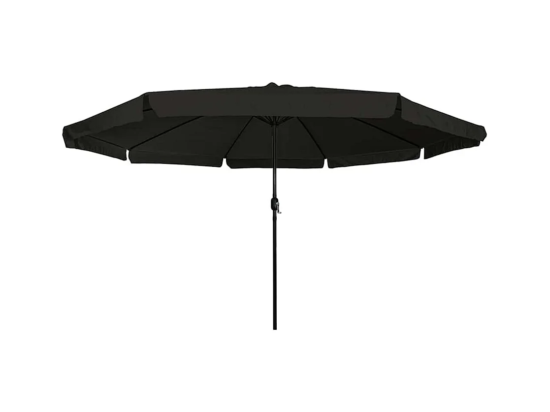 Parasol de jardin-Parasol d'extérieur Noir 395 x 395 x 245 cm Polyester et Acier