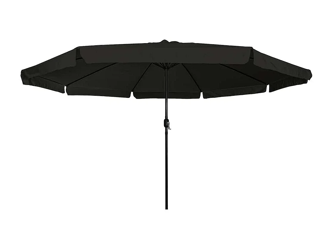 Parasol de jardin-Parasol d'extérieur Noir 395 x 395 x 245 cm Polyester et Acier