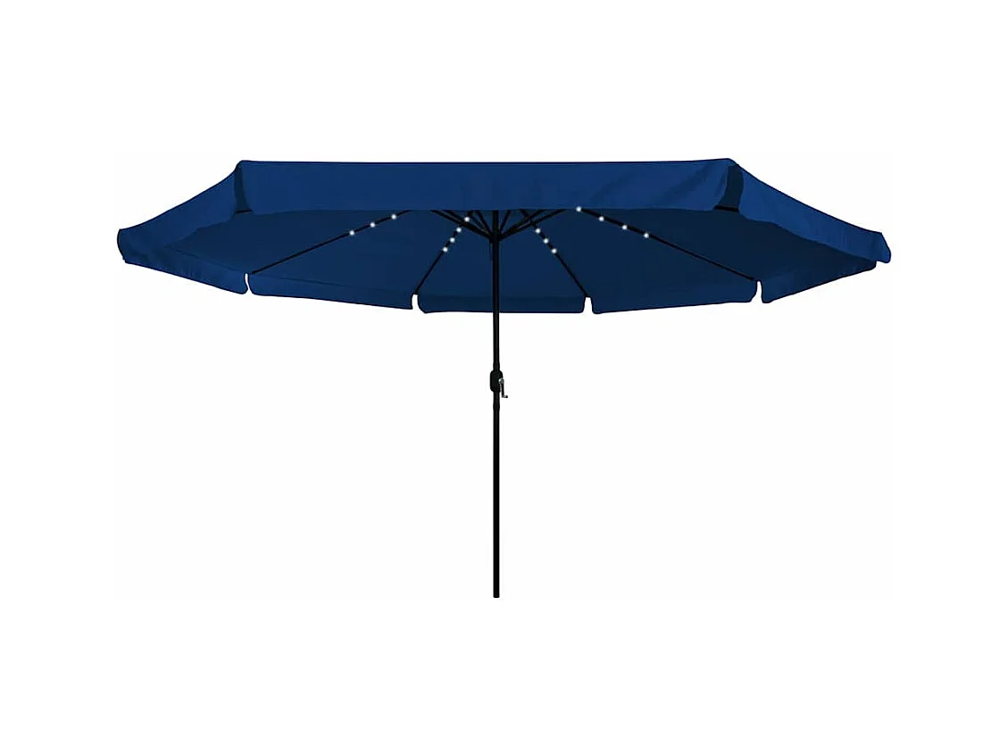 Parasol de jardin-Parasol d'extérieur Bleu et Noir 395 x 395 x 245 cm