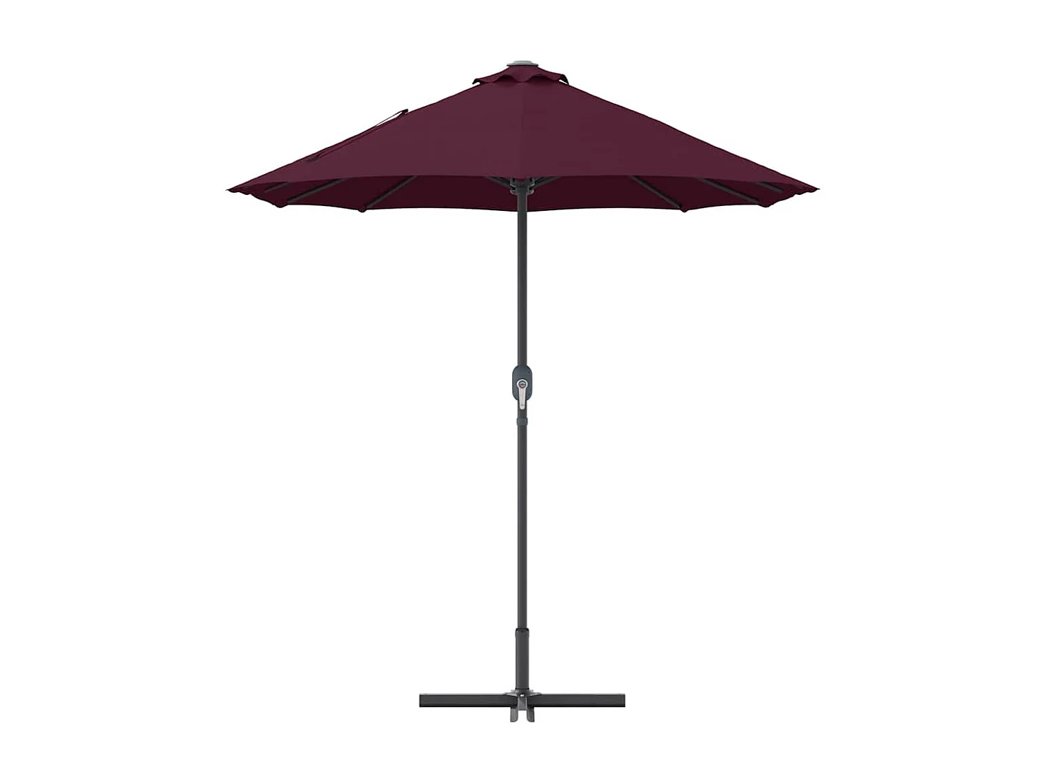 Parasol de jardin-Parasol d'extérieur Rouge bordeaux 370 x 197 x 239 cm