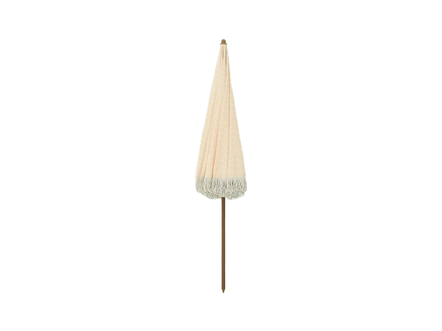Parasol de jardin-Parasol Jaune et blanc Ø 160 x 195 cm Acier