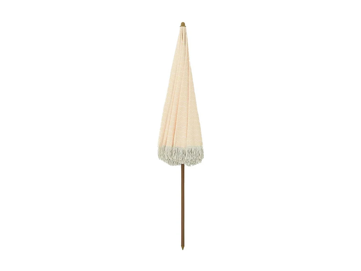 Parasol de jardin-Parasol Jaune et blanc Ø 160 x 195 cm Acier