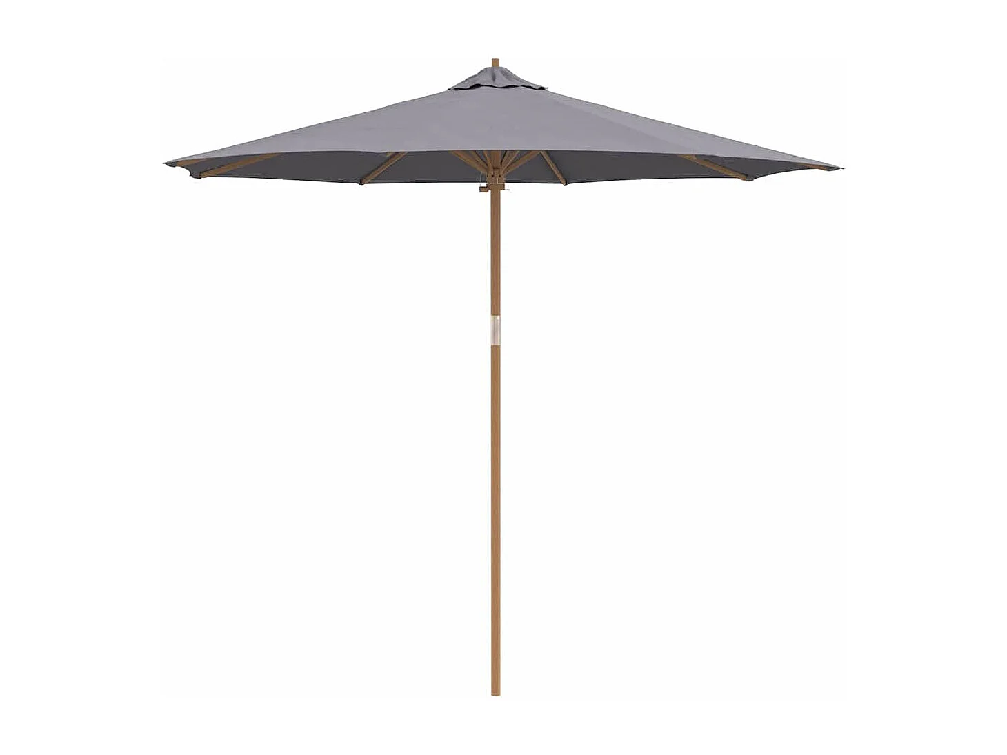 Parasol de jardin-Parasol d'extérieur Gris foncé 270 x 270 x 260 cm Bambou