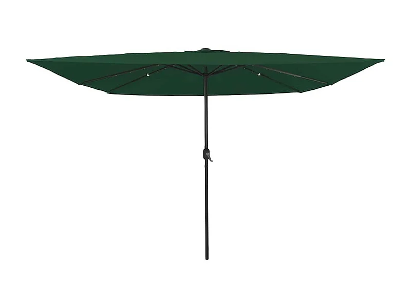 Parasol de jardin-Parasol d'extérieur Vert et Noir 295 x 295 x 245 cm