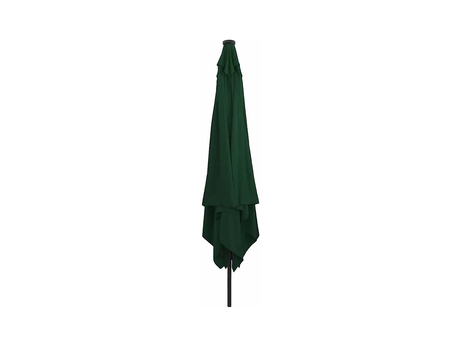 Parasol de jardin-Parasol d'extérieur Vert et Noir 295 x 295 x 245 cm
