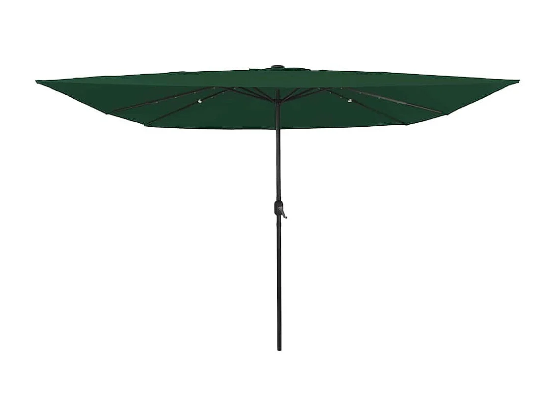 Parasol de jardin-Parasol d'extérieur Vert et Noir 295 x 295 x 245 cm