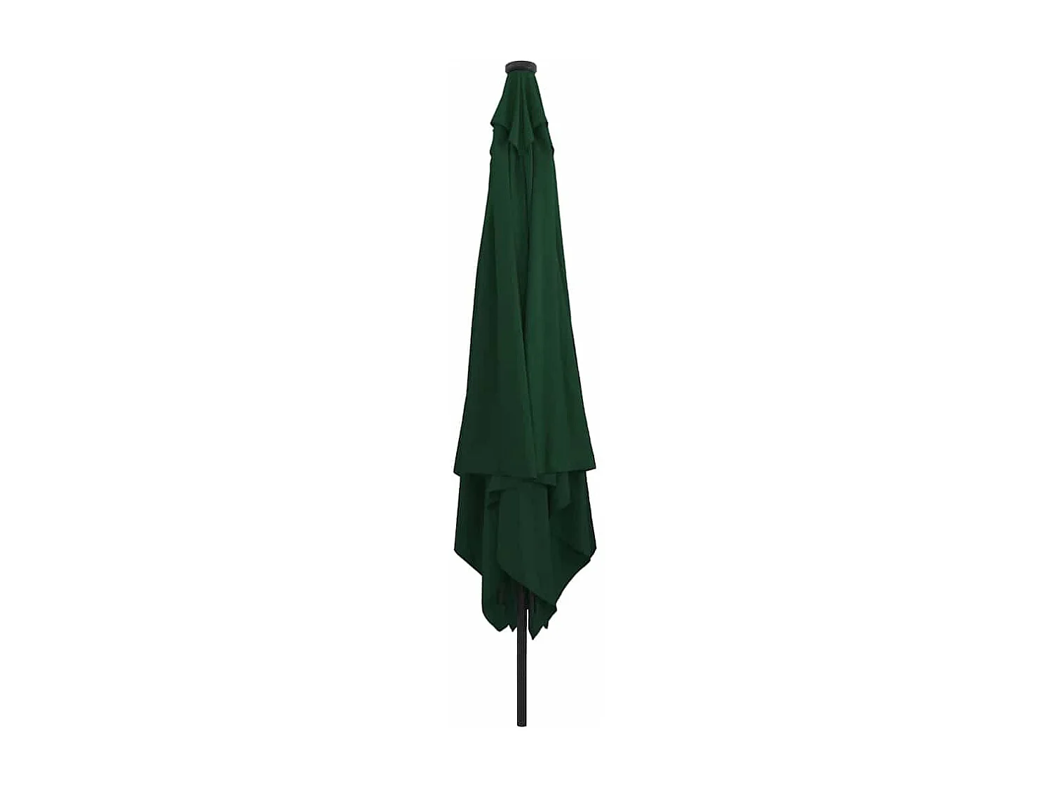 Parasol de jardin-Parasol d'extérieur Vert et Noir 295 x 295 x 245 cm