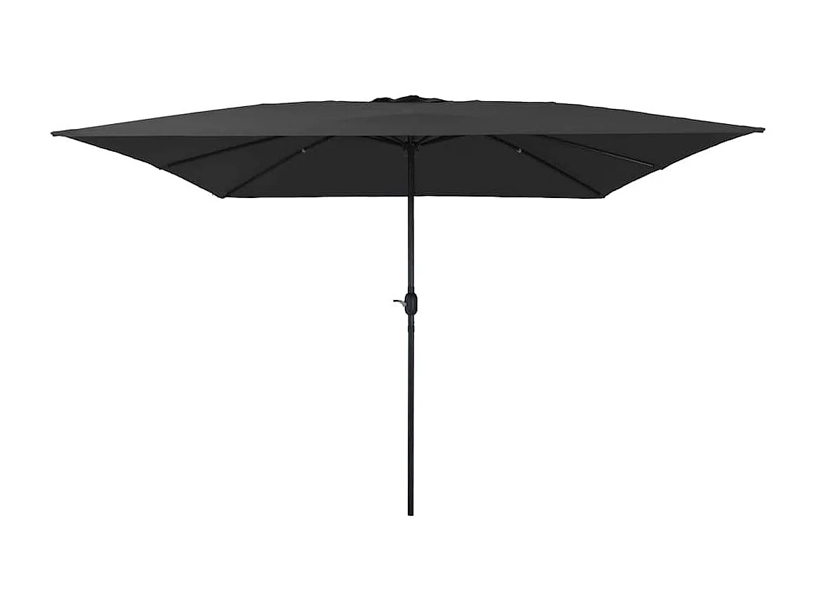 Parasol de jardin Anthracite et noir 295 x 295 x 245 cm